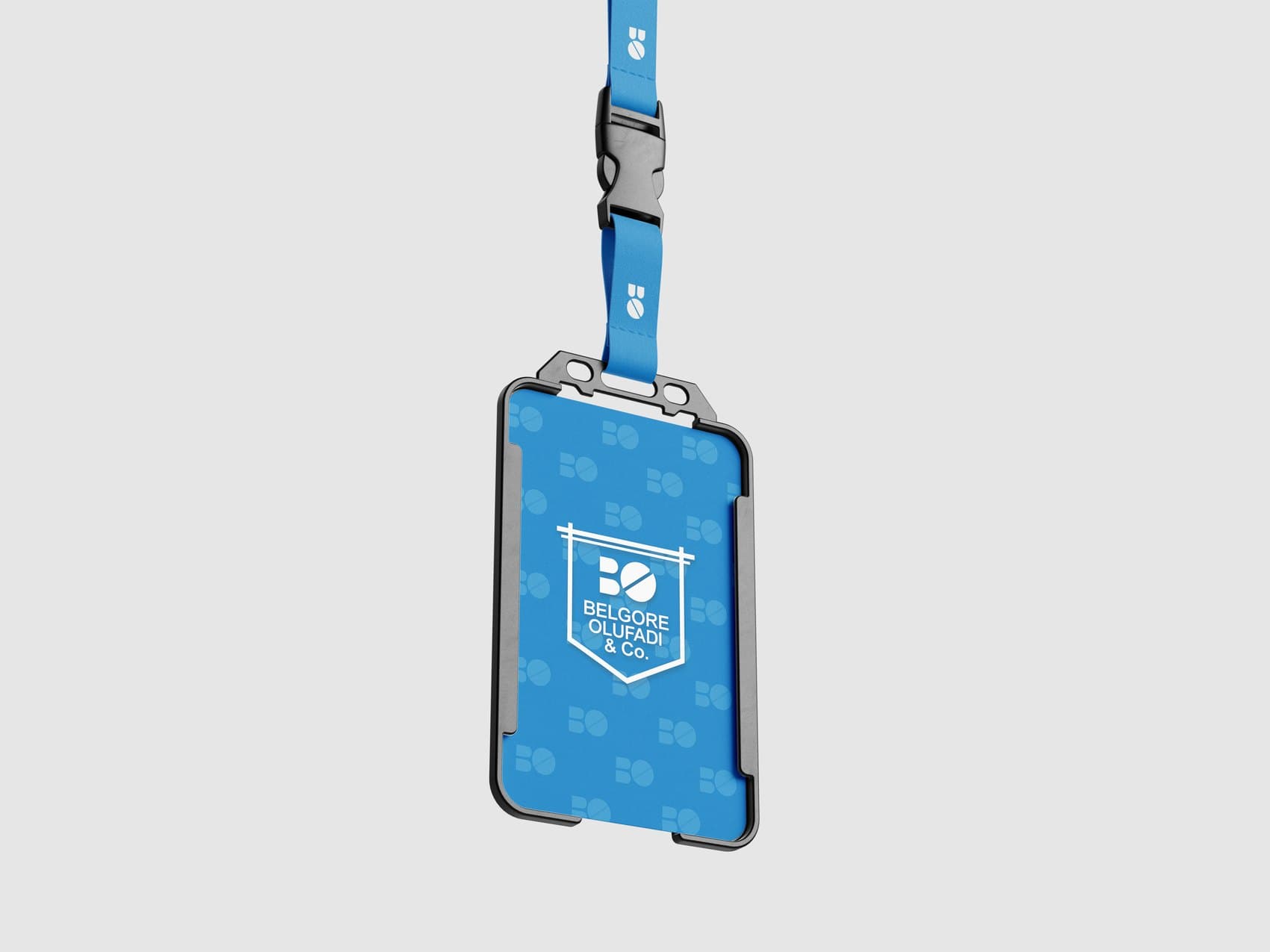 Belgore, Olufadi & Co.: Staff ID on a lanyard