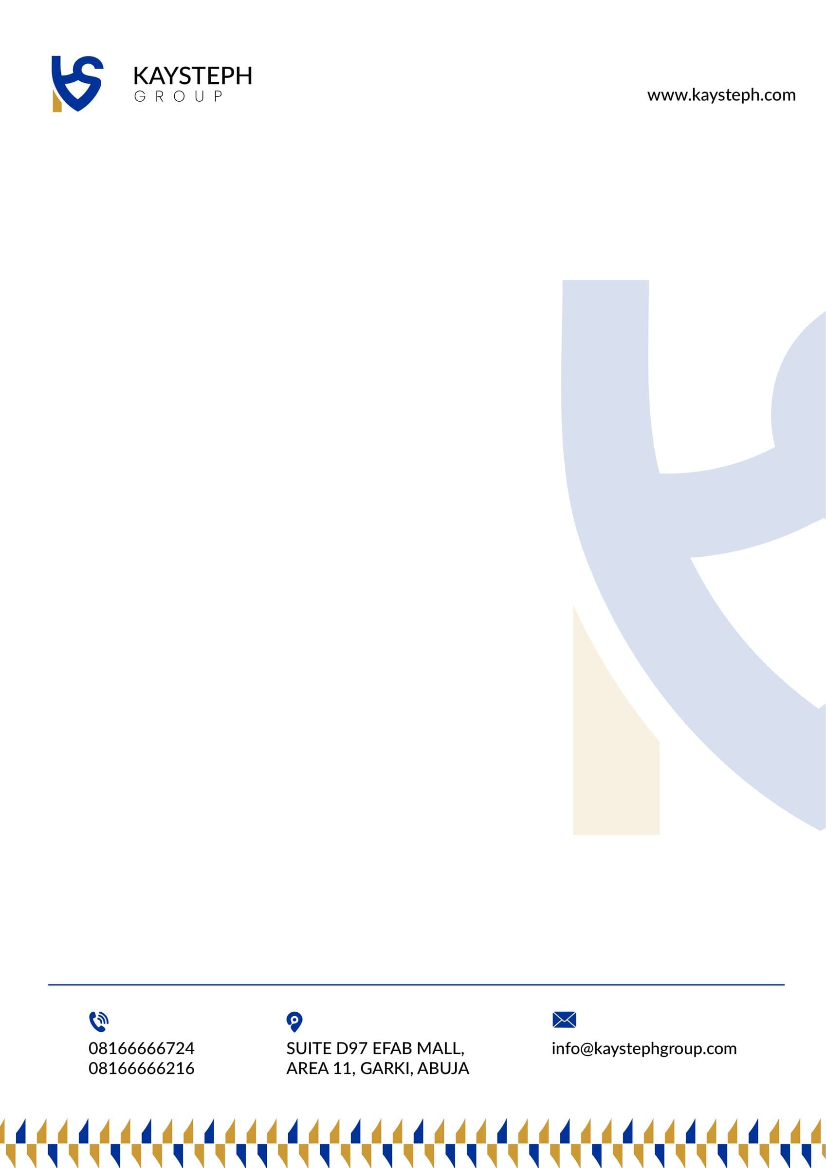 Kaysteph Group: Letterhead
